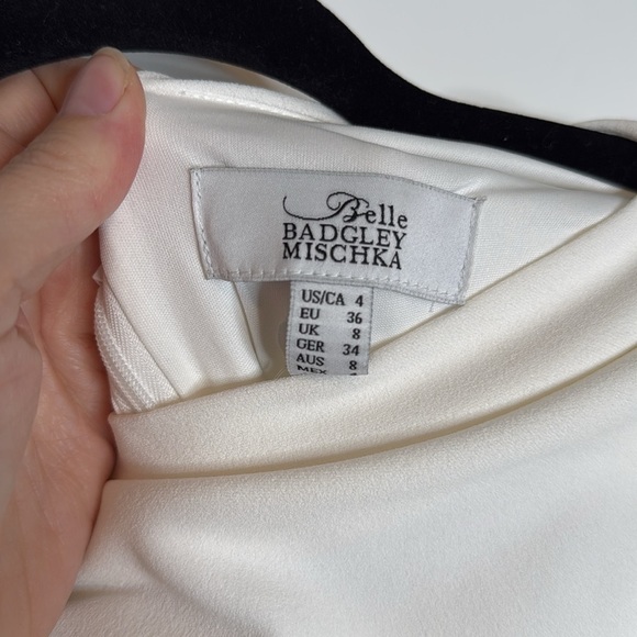 Badgley Mischka Boatneck Day Dress - 4 - Picture 6 of 8